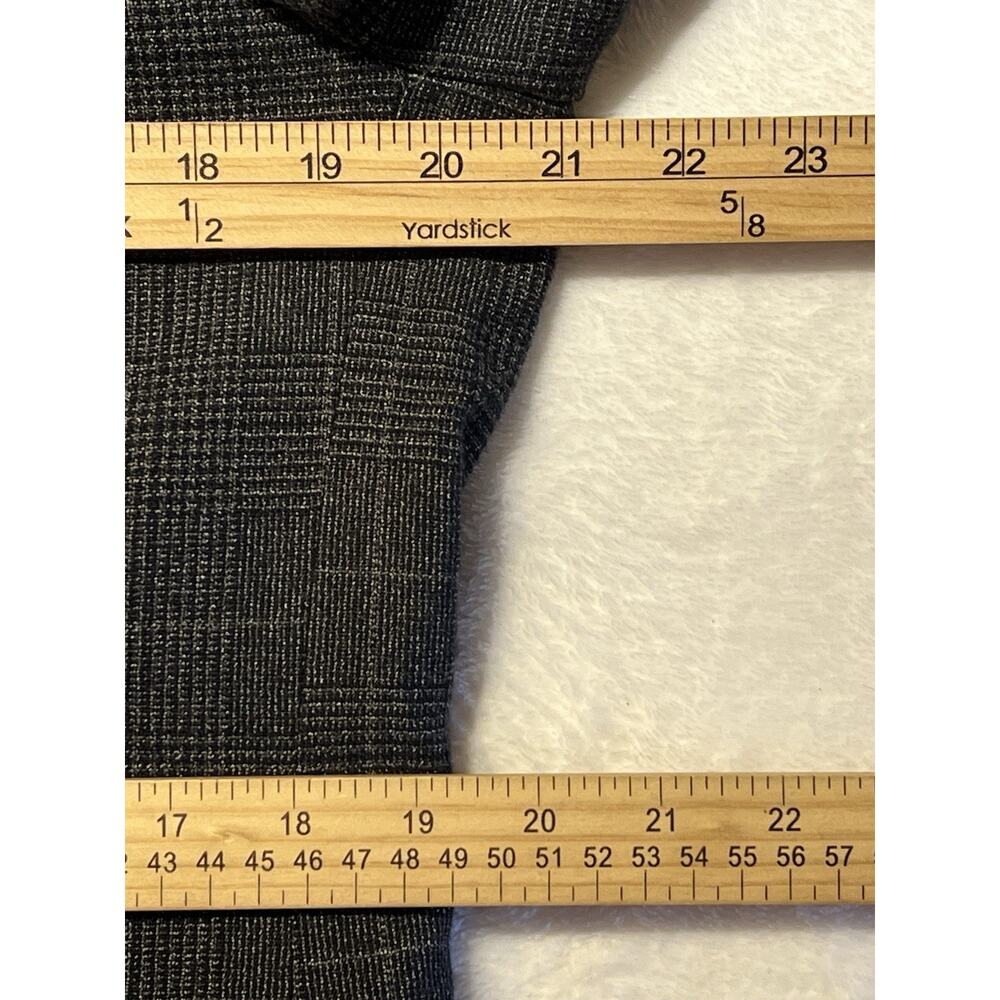 Ted Baker London Blazer 40R Slim Gunmetal Blue Gray Glen Plaid Cotton Blend - Picture 15 of 16